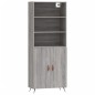 vidaXL Aparador alto madera contrachapada gris sonoma 69,5x34x180 cm vidaXL Aparador alto madera contrachapada gris sonoma 69,5x34x180 cm
