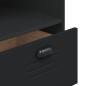 vidaXL Aparador alto VIKEN madera maciza de pino negro 80x40x200 cm