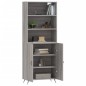 vidaXL Aparador alto madera contrachapada gris sonoma 69,5x34x180 cm vidaXL Aparador alto madera contrachapada gris sonoma 69,5x34x180 cm