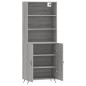 vidaXL Aparador alto madera contrachapada gris sonoma 69,5x34x180 cm vidaXL Aparador alto madera contrachapada gris sonoma 69,5x34x180 cm