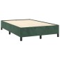 vidaXL Cama box spring colchón y LED terciopelo verde oscuro 120x190cm vidaXL Cama box spring colchón y LED terciopelo verde oscuro 120x190cm