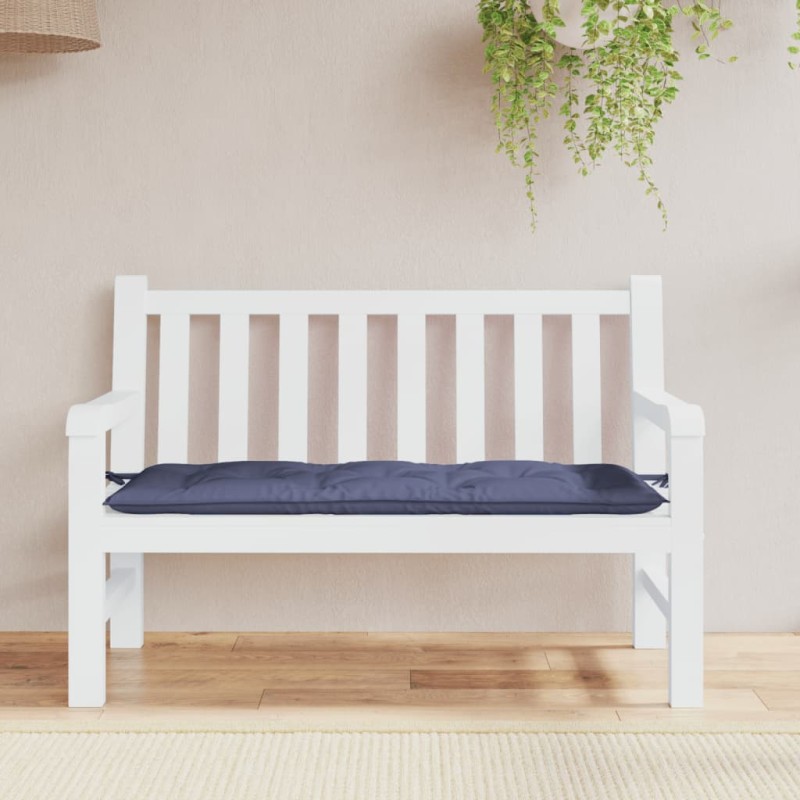 vidaXL Cojín para banco de jardín tela Oxford azul marino 120x50x7 cm vidaXL Cojín para banco de jardín tela Oxford azul marino 120x50x7 cm