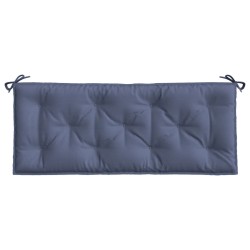 vidaXL Cojín para banco de jardín tela Oxford azul marino 120x50x7 cm