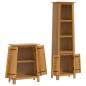 vidaXL Conjunto de muebles de baño 2 piezas madera maciza de pino