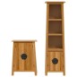 vidaXL Conjunto de muebles de baño 2 piezas madera maciza de pino