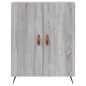 vidaXL Aparador alto madera contrachapada gris sonoma 69,5x34x180 cm vidaXL Aparador alto madera contrachapada gris sonoma 69,5x34x180 cm