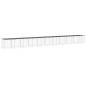 vidaXL Gallinero con techo acero galvanizado antracita 1003x98x90 cm vidaXL Gallinero con techo acero galvanizado antracita 1003x98x90 cm