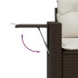 vidaXL Set sofás de jardín 8 piezas y cojines ratán sintético marrón vidaXL Set sofás de jardín 8 piezas y cojines ratán sintético marrón