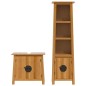 vidaXL Conjunto de muebles de baño 2 piezas madera maciza de pino