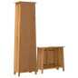 vidaXL Conjunto de muebles de baño 2 piezas madera maciza de pino