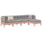 vidaXL Set de sofás jardín 5 pzas con cojines madera abeto Douglas vidaXL Set de sofás jardín 5 pzas con cojines madera abeto Douglas
