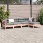 vidaXL Set de sofás jardín 5 pzas con cojines madera abeto Douglas vidaXL Set de sofás jardín 5 pzas con cojines madera abeto Douglas