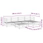 vidaXL Juego de sofás de jardín 6 piezas madera maciza de pino vidaXL Juego de sofás de jardín 6 piezas madera maciza de pino