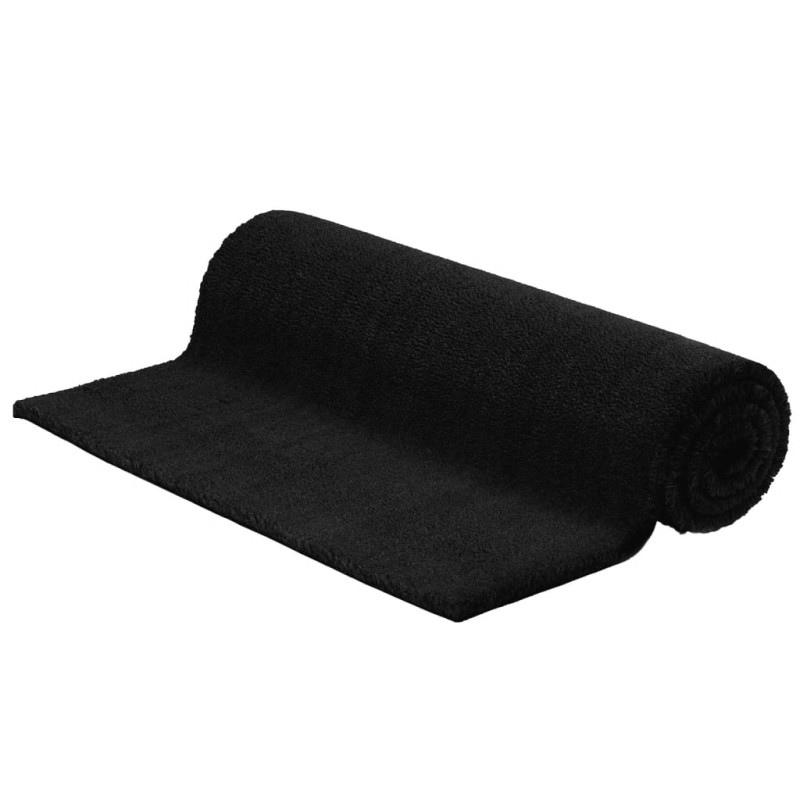 vidaXL Felpudo de fibra de coco negro 80x100 cm vidaXL Felpudo de fibra de coco negro 80x100 cm