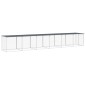 vidaXL Gallinero con techo acero galvanizado antracita 603x98x90 cm vidaXL Gallinero con techo acero galvanizado antracita 603x98x90 cm