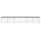 vidaXL Gallinero con techo acero galvanizado antracita 603x98x90 cm vidaXL Gallinero con techo acero galvanizado antracita 603x98x90 cm