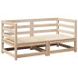 vidaXL Juego de sofás de jardín 2 piezas madera maciza de pino vidaXL Juego de sofás de jardín 2 piezas madera maciza de pino
