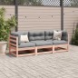 vidaXL Juego de sofás de jardín 3 pzas madera maciza de abeto Douglas vidaXL Juego de sofás de jardín 3 pzas madera maciza de abeto Douglas