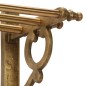 vidaXL Soporte de equipaje con perchas y espejo de pared aluminio vidaXL Soporte de equipaje con perchas y espejo de pared aluminio