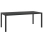 vidaXL Set de comedor de jardín 7 pzas y cojines ratán sintético negro vidaXL Set de comedor de jardín 7 pzas y cojines ratán sintético negro