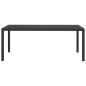 vidaXL Set de comedor de jardín 7 pzas y cojines ratán sintético negro vidaXL Set de comedor de jardín 7 pzas y cojines ratán sintético negro
