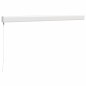 vidaXL Toldo retráctil aluminio y tela amarillo y blanco 3,5x2,5 m vidaXL Toldo retráctil aluminio y tela amarillo y blanco 3,5x2,5 m