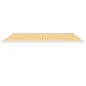 vidaXL Toldo retráctil aluminio y tela amarillo y blanco 5x3 m vidaXL Toldo retráctil aluminio y tela amarillo y blanco 5x3 m