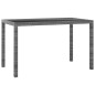 vidaXL Set comedor para jardín 3 pzas y cojines ratán sintético gris vidaXL Set comedor para jardín 3 pzas y cojines ratán sintético gris