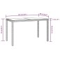 vidaXL Set comedor para jardín 3 pzas y cojines ratán sintético gris vidaXL Set comedor para jardín 3 pzas y cojines ratán sintético gris