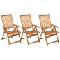 vidaXL Sillas de jardín plegables 3 uds y cojines madera maciza acacia vidaXL Sillas de jardín plegables 3 uds y cojines madera maciza acacia