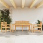 vidaXL Juego de comedor para jardín 4 piezas madera maciza de teca vidaXL Juego de comedor para jardín 4 piezas madera maciza de teca