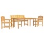 vidaXL Juego de comedor para jardín 4 piezas madera maciza de teca vidaXL Juego de comedor para jardín 4 piezas madera maciza de teca