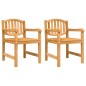 vidaXL Juego de comedor para jardín 4 piezas madera maciza de teca vidaXL Juego de comedor para jardín 4 piezas madera maciza de teca