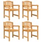 vidaXL Juego de comedor para jardín 5 piezas madera maciza de teca vidaXL Juego de comedor para jardín 5 piezas madera maciza de teca