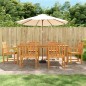 vidaXL Juego de comedor para jardín 7 piezas madera maciza acacia vidaXL Juego de comedor para jardín 7 piezas madera maciza acacia