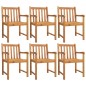 vidaXL Juego de comedor para jardín 7 piezas madera maciza acacia vidaXL Juego de comedor para jardín 7 piezas madera maciza acacia