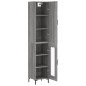 vidaXL Aparador alto madera contrachapada gris Sonoma 34,5x34x180 cm vidaXL Aparador alto madera contrachapada gris Sonoma 34,5x34x180 cm