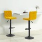 vidaXL Taburetes de cocina 2 unidades terciopelo amarillo mostaza vidaXL Taburetes de cocina 2 unidades terciopelo amarillo mostaza