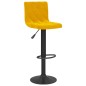 vidaXL Taburetes de cocina 2 unidades terciopelo amarillo mostaza vidaXL Taburetes de cocina 2 unidades terciopelo amarillo mostaza