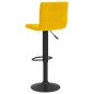 vidaXL Taburetes de cocina 2 unidades terciopelo amarillo mostaza vidaXL Taburetes de cocina 2 unidades terciopelo amarillo mostaza