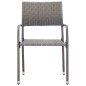 vidaXL Juego de comedor de jardín 7 piezas ratán sintético gris vidaXL Juego de comedor de jardín 7 piezas ratán sintético gris
