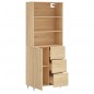 vidaXL Aparador alto madera contrachapada color roble 69,5x34x180 cm vidaXL Aparador alto madera contrachapada color roble 69,5x34x180 cm