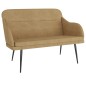 vidaXL Banco de terciopelo marrón 110x76x80 cm vidaXL Banco de terciopelo marrón 110x76x80 cm