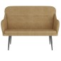 vidaXL Banco de terciopelo marrón 110x76x80 cm vidaXL Banco de terciopelo marrón 110x76x80 cm