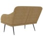 vidaXL Banco de terciopelo marrón 110x76x80 cm vidaXL Banco de terciopelo marrón 110x76x80 cm