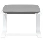 vidaXL Reposapiés de tela gris claro 51x41x40 cm vidaXL Reposapiés de tela gris claro 51x41x40 cm
