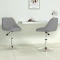 vidaXL Sillas de comedor giratorias 2 uds de terciopelo gris claro vidaXL Sillas de comedor giratorias 2 uds de terciopelo gris claro