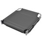 vidaXL Tumbona plegable con cojín de cabeza y respaldo ajustable gris vidaXL Tumbona plegable con cojín de cabeza y respaldo ajustable gris