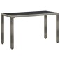 vidaXL Set de comedor de jardín 5 pzas y cojines ratán sintético gris vidaXL Set de comedor de jardín 5 pzas y cojines ratán sintético gris