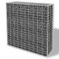 vidaXL Muro de gaviones jardín con piedras de vidrio LED 100x30x100cm vidaXL Muro de gaviones jardín con piedras de vidrio LED 100x30x100cm